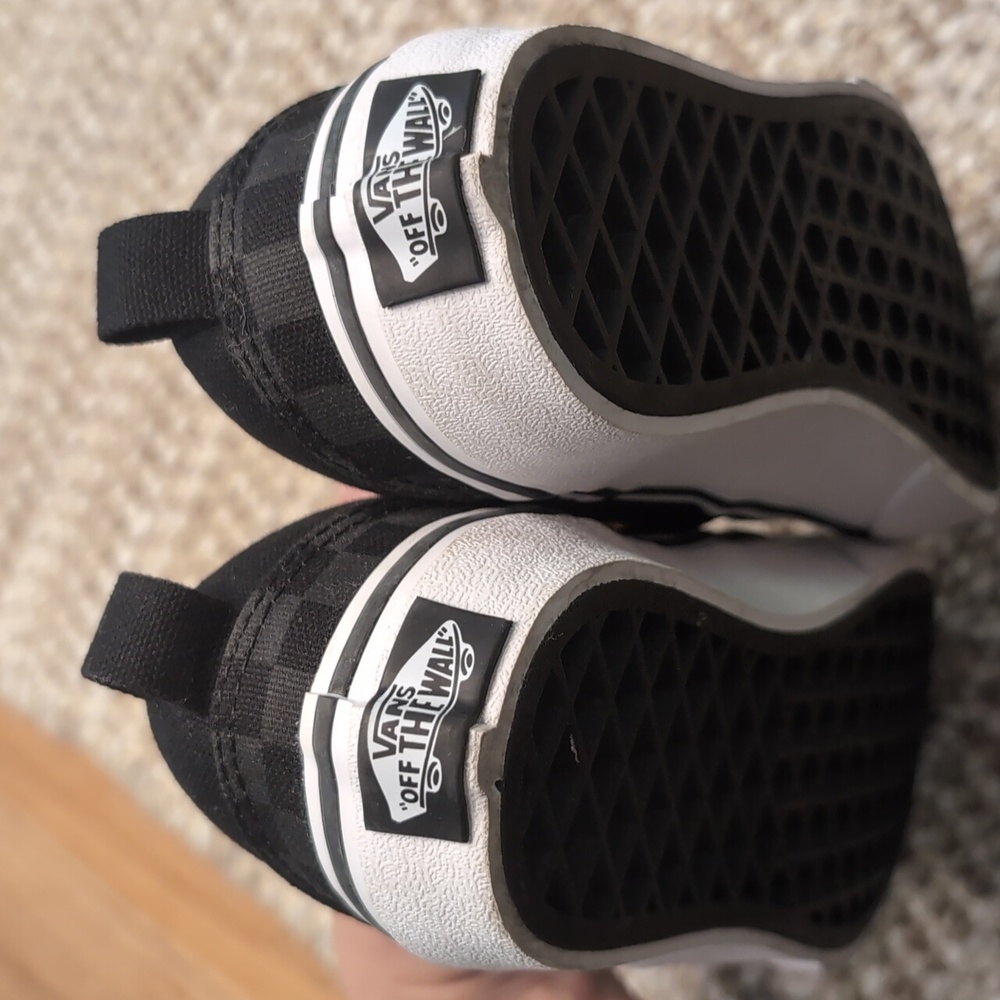 New Vans Black and Gray Checkered Slip-Ons Child's Size 12 π©Άπ€ - Picture 4 of 5